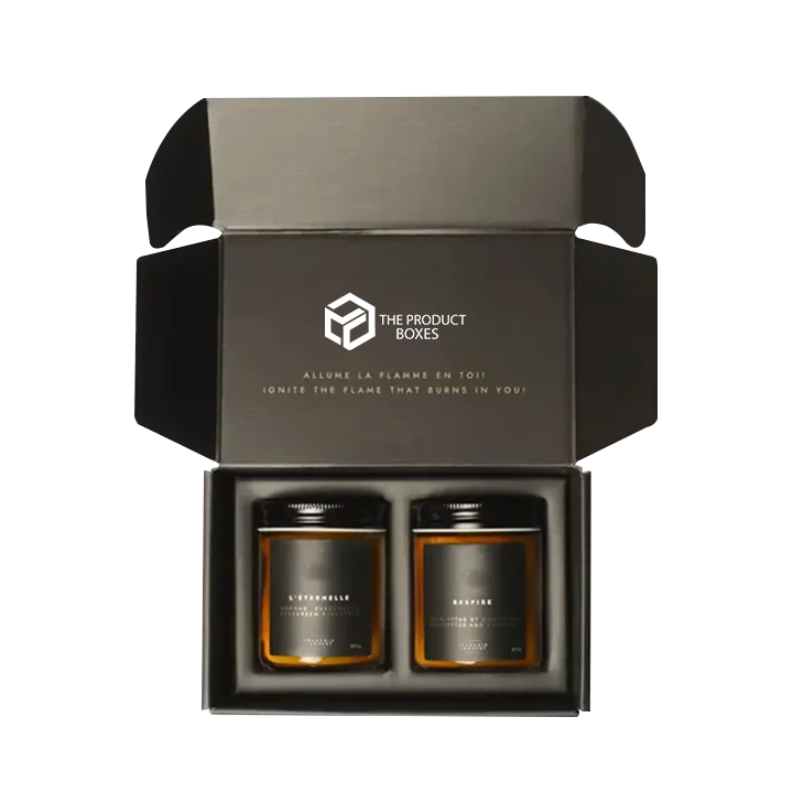 Black Candle boxes with inserts