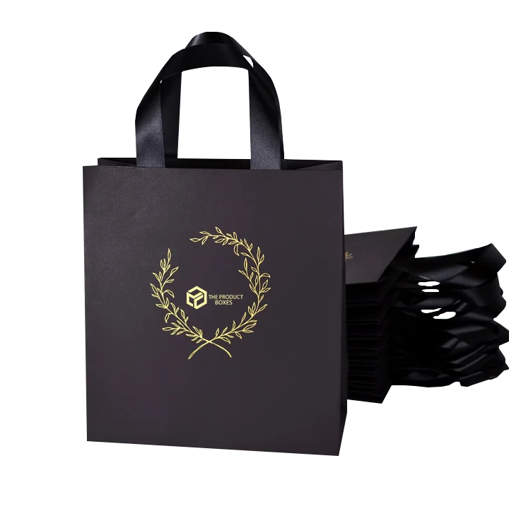 luxury black present gift bags