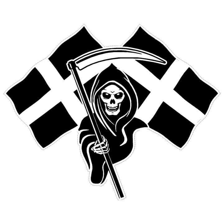 Cornish Flag Car Sticker - Image 2