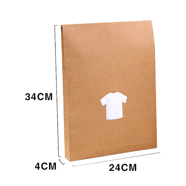 kraft paper shirt bags wholesale