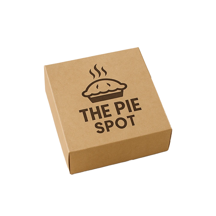 Custom pie boxes with logo wholesale