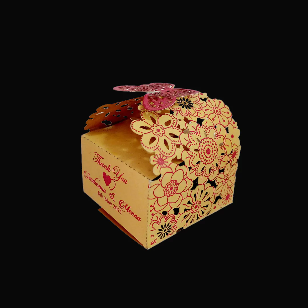 personalised laser cut favour boxes