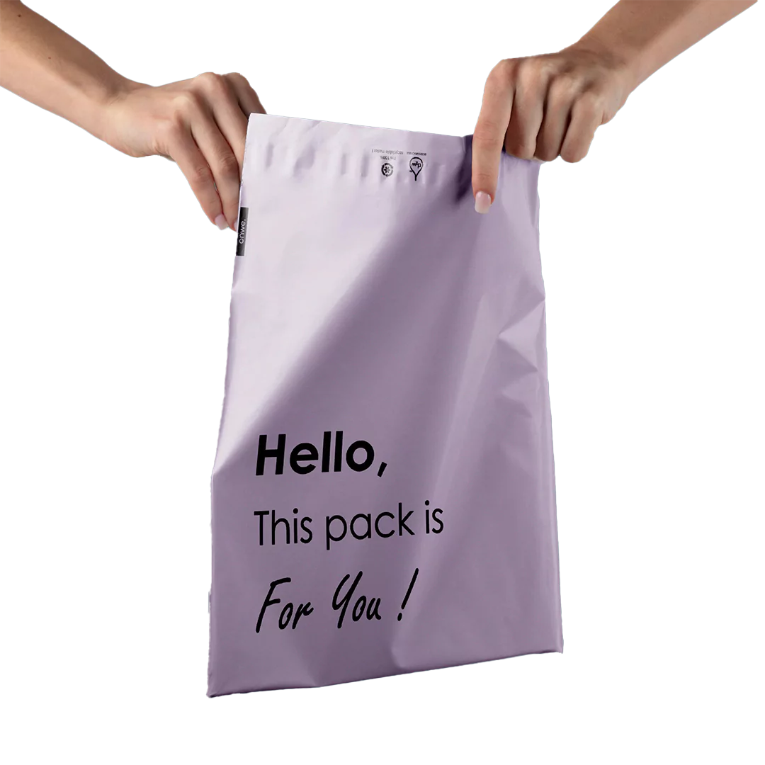 custom poly mailers for clothing brand