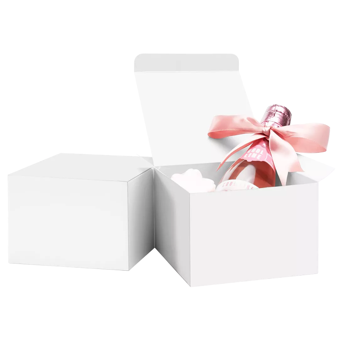 white gift boxes with lids wholesale