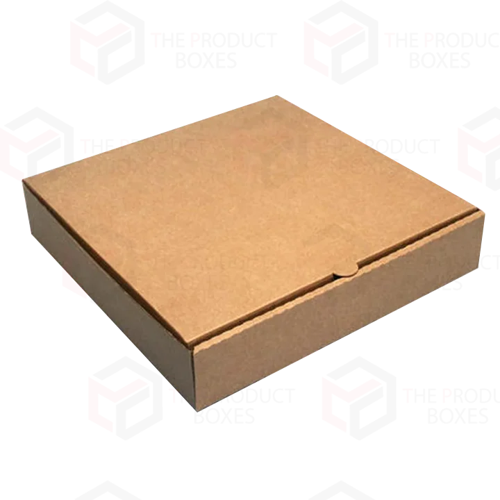 blank brown pizza boxes