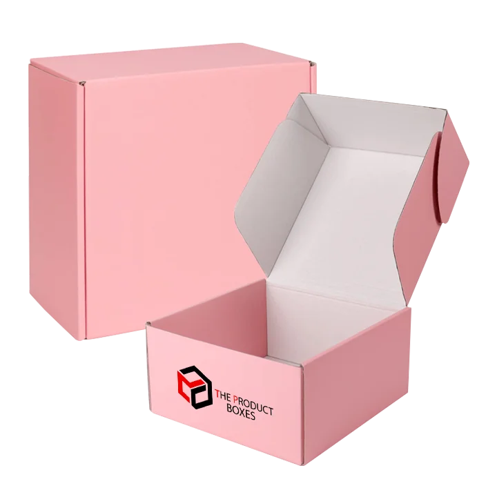 pink cardboard shipping boxes wholesale