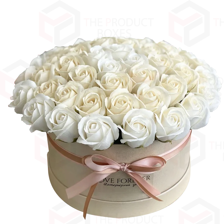 round flower gift boxes uk
